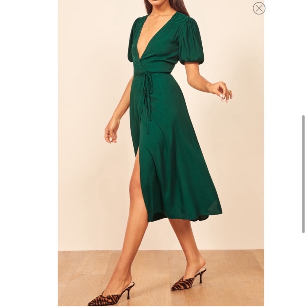 Reformation Augustina Plunge Dress | New Without Tag